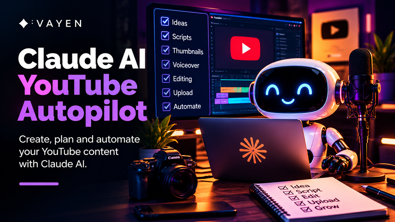 Claude AI – YouTube Autopilot Blueprint cover